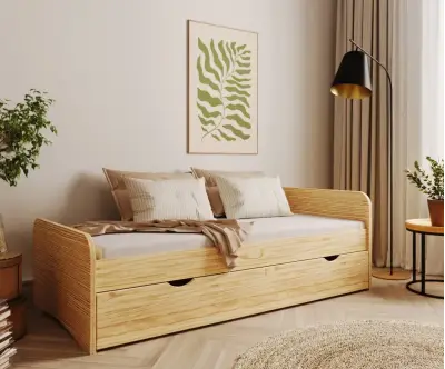 Lit gigogne Neo bois naturel