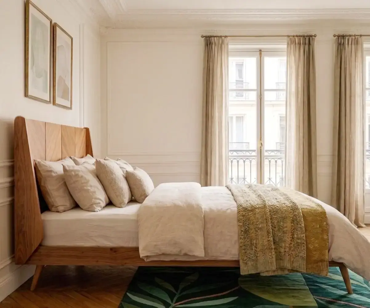 lit Baris 2 places noisette