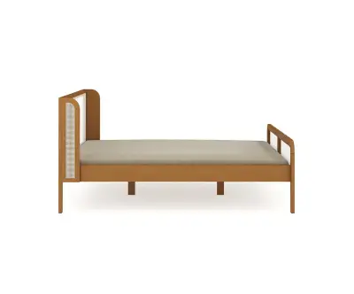 lit Yawl avec matelas en option ( vu de cote )