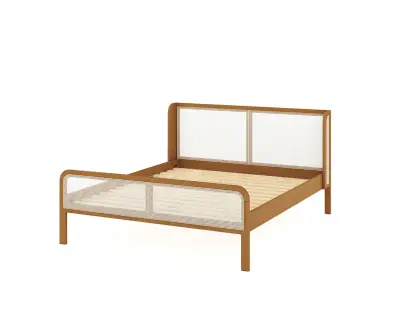 lit Yawl noisette avec sommier inclus