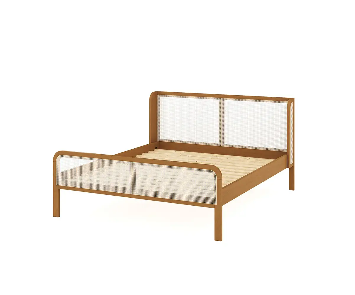 lit Yawl noisette avec sommier inclus