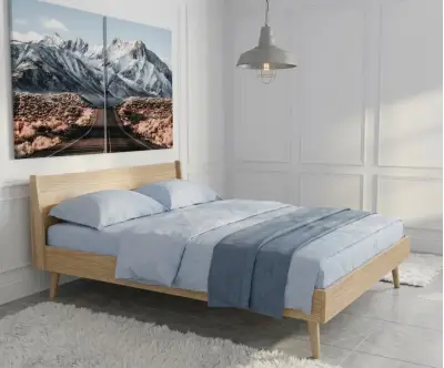 lit Largue bois naturel