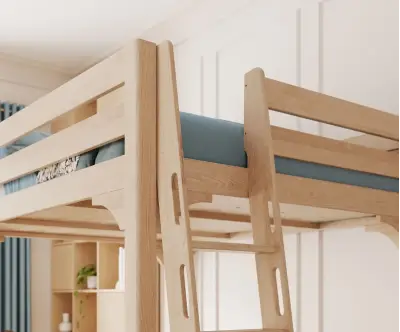 zoom sur le haut du lit
