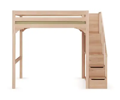 lit mezzanine Taho avec vu général du lit