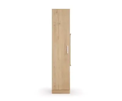 Colonne avec chevet chêne naturel porte gauche