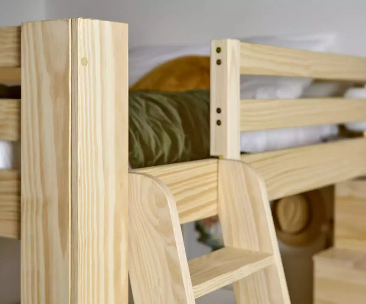 Echelle réversible bois du lit mezzanine Palomar 200x200
