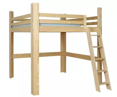 Lit mezzanine Palomar bois version basse