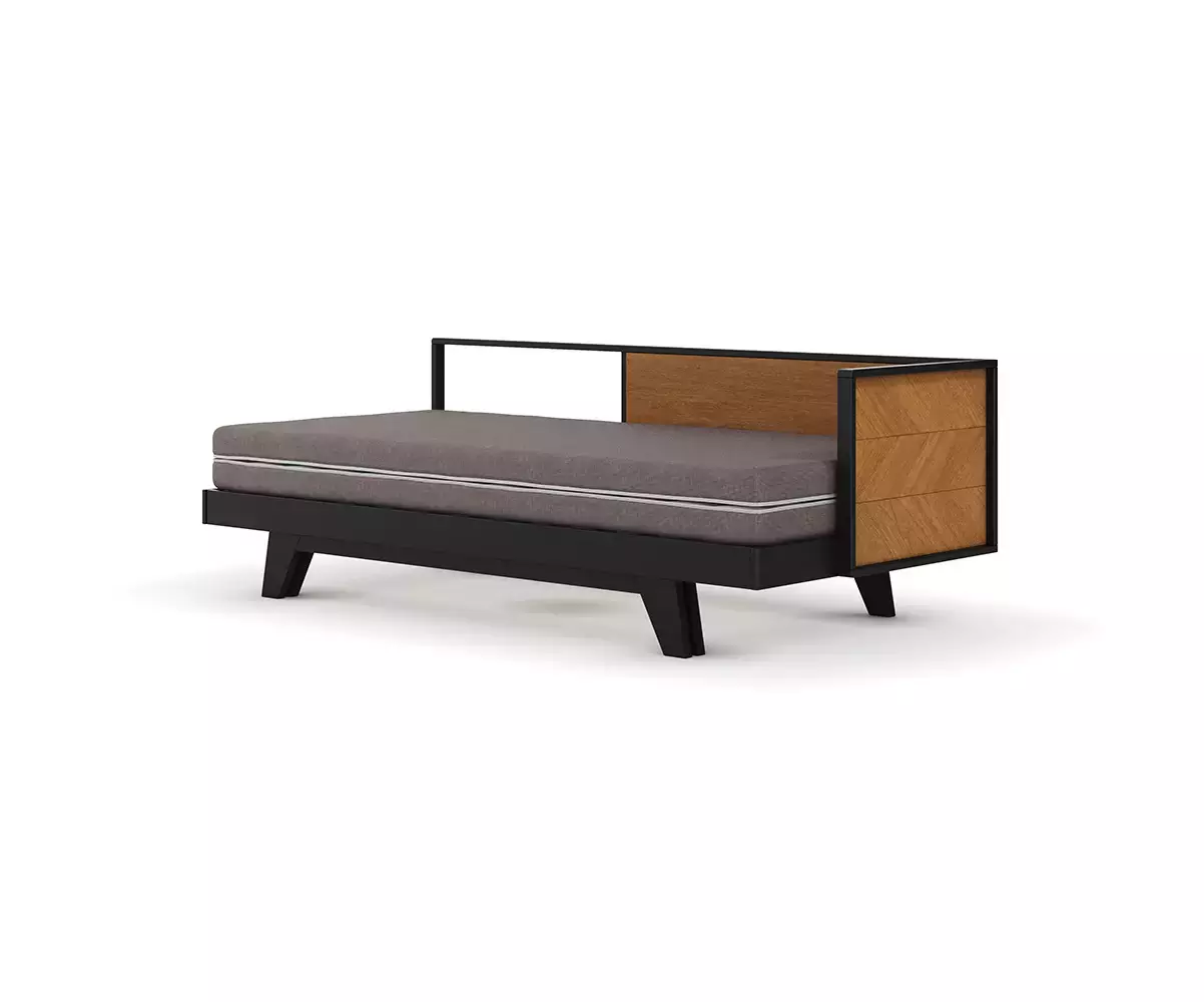 Lit gigogne pour adulte avec matelas pliant en option
