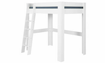 Lit mezzanine avec échelle Paros blanc