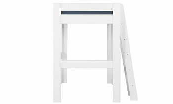 Côté du lit mezzanine échelle Paros blanc