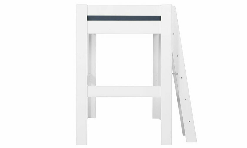 Côté du lit mezzanine échelle Paros blanc