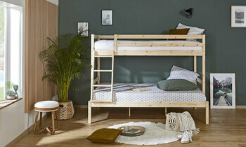 Pack lit superposé 3 places Nazaré + 2 matelas