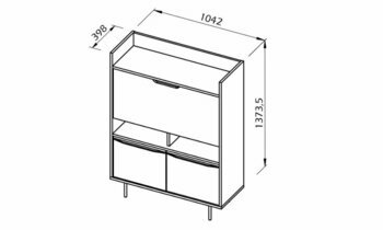 Dimensions du Bureau Mindao
