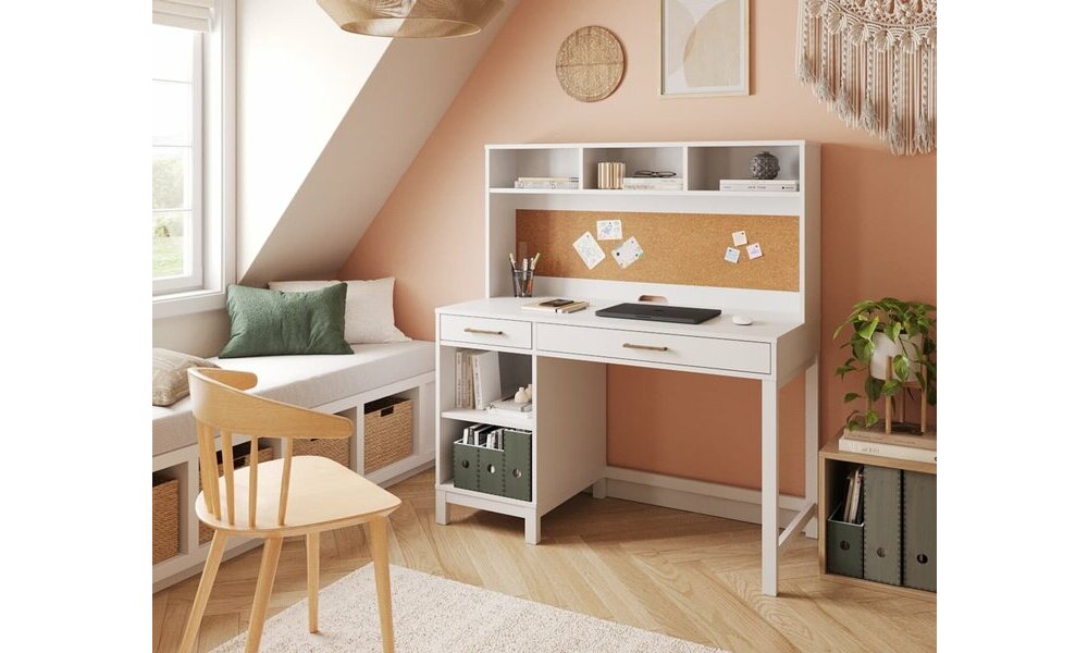MMT Furniture Designs Ltd Armoire de Bureau en hêtre, bibliothèque à 2 Portes, Armoire de classement, 4 étagères, Hauteur 140cm, 80cm (l) x 35cm (d) x 140cm (h