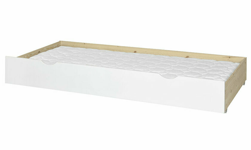 Tiroir de rangement Koalaa blanc avec matelas en option