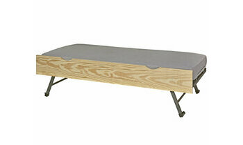 Sommier gigogne brut avec matelas en option