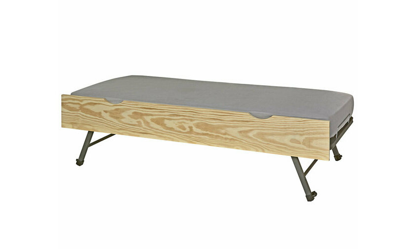 Sommier gigogne brut avec matelas en option