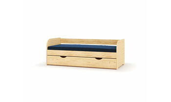 Lit gigogne Flocon brut avec matelas en option