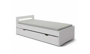 Lit gigogne adulte Lemand blanc 2 en 1
