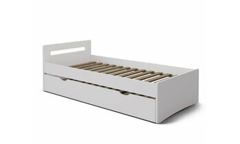Dtail pied de lit lit gigogne Lemand blanc