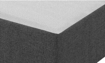 Sommier tapissier tissu noir