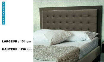 Dimensions tte de lit Brio luxe 140 cm