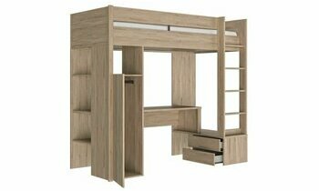 Lit mezzanine en bois