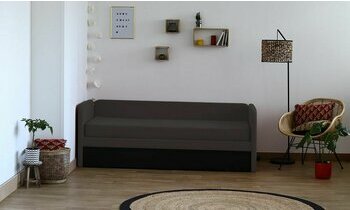 Canap lit gigogne Debo gris anthracite