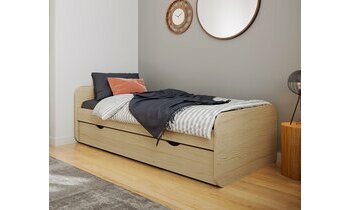 Lit gigogne Lanai bois naturel Lit gigogne Lanai bois naturel