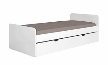 Lit gigogne Lanai blanc + 2 matelas