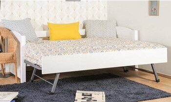 Banquette lit gigogne Mangaia dplie