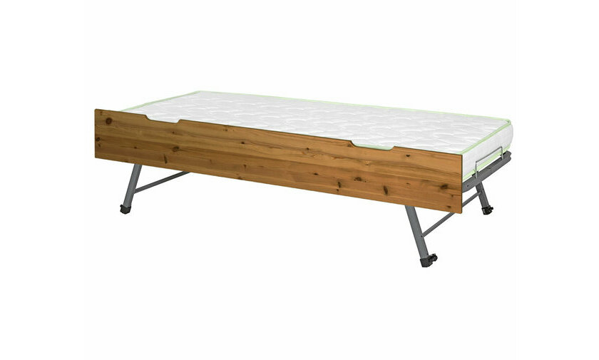 Sommier gigogne cir miel (matelas en option)