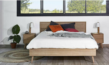 Lit style scandinave en bois Pallas