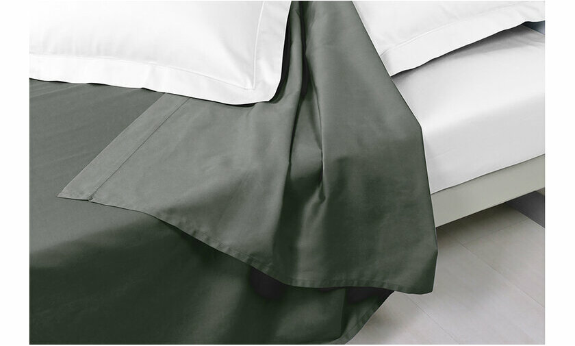 Drap plat gris anthracite