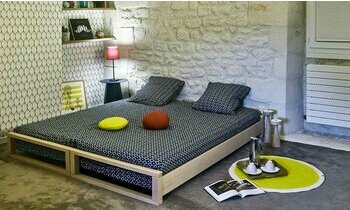 Pack lit gigogne banquette 90x190 MANLY + 2 matelas bambou