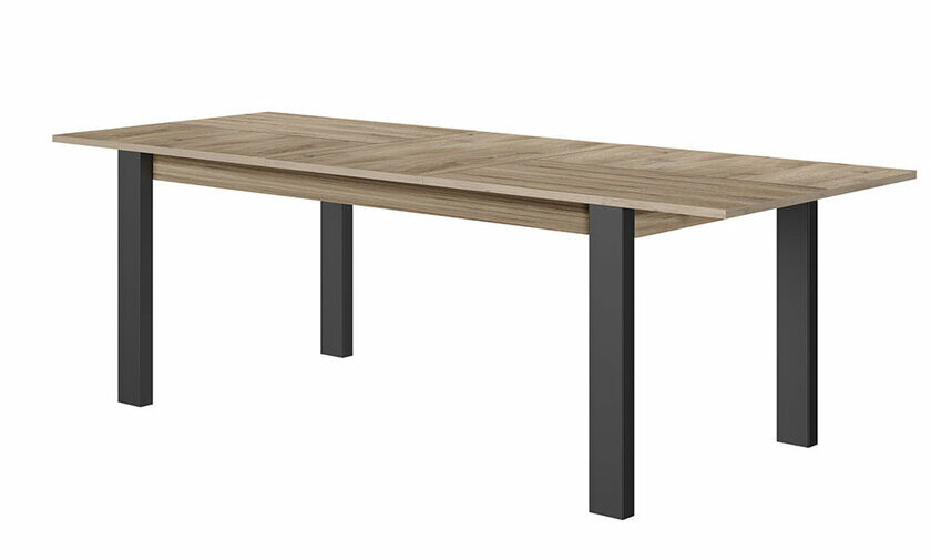 Table Carène bois et noire