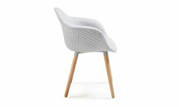 Chaise grise et bois