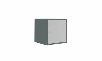 Meuble de rangement 1 case avec porte blanche