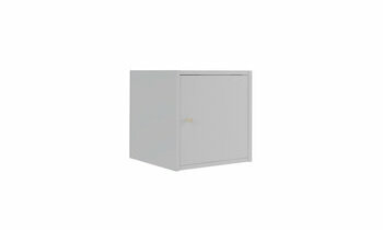 Meuble de rangement 1 case avec porte blanche