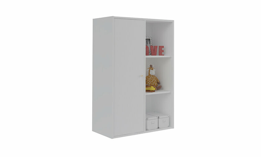 Meuble de rangement avec porte blanche