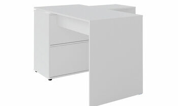 Bureau d'angle blanc