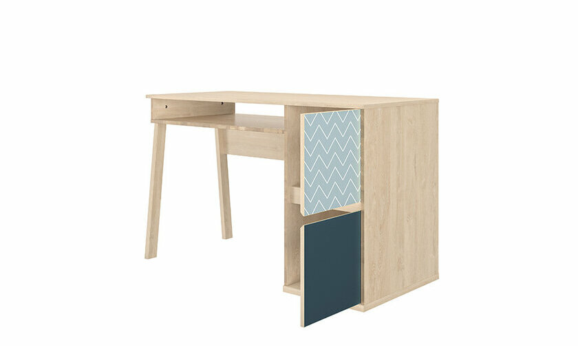 Bureau avec rangements intgrs