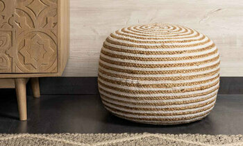 Ambiance pour pouf Koop blanc 50 cm