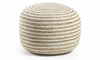 Pouf Koop blanc 50 cm