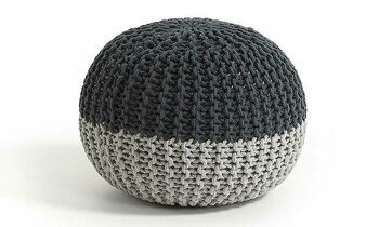 Pouf Lugo gris anthracite 