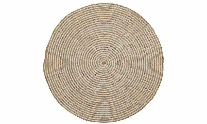 Tapis Koop en jute blanc