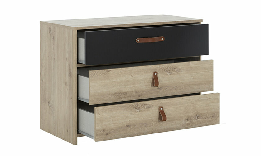 Commode ouverte avec 3 tiroirs Callisto