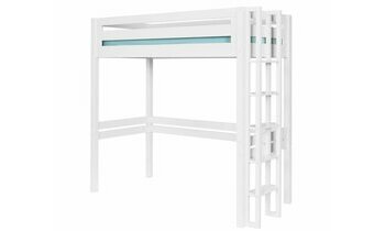 Lit mezzanine Adam avec bureau blanc