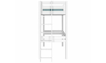 Echelle  marches sur le petit ct du lit mezzanine Abel blanc