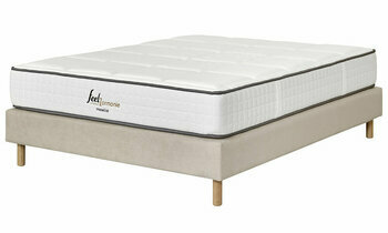 Sommier tapissier lin avec matelas en option 